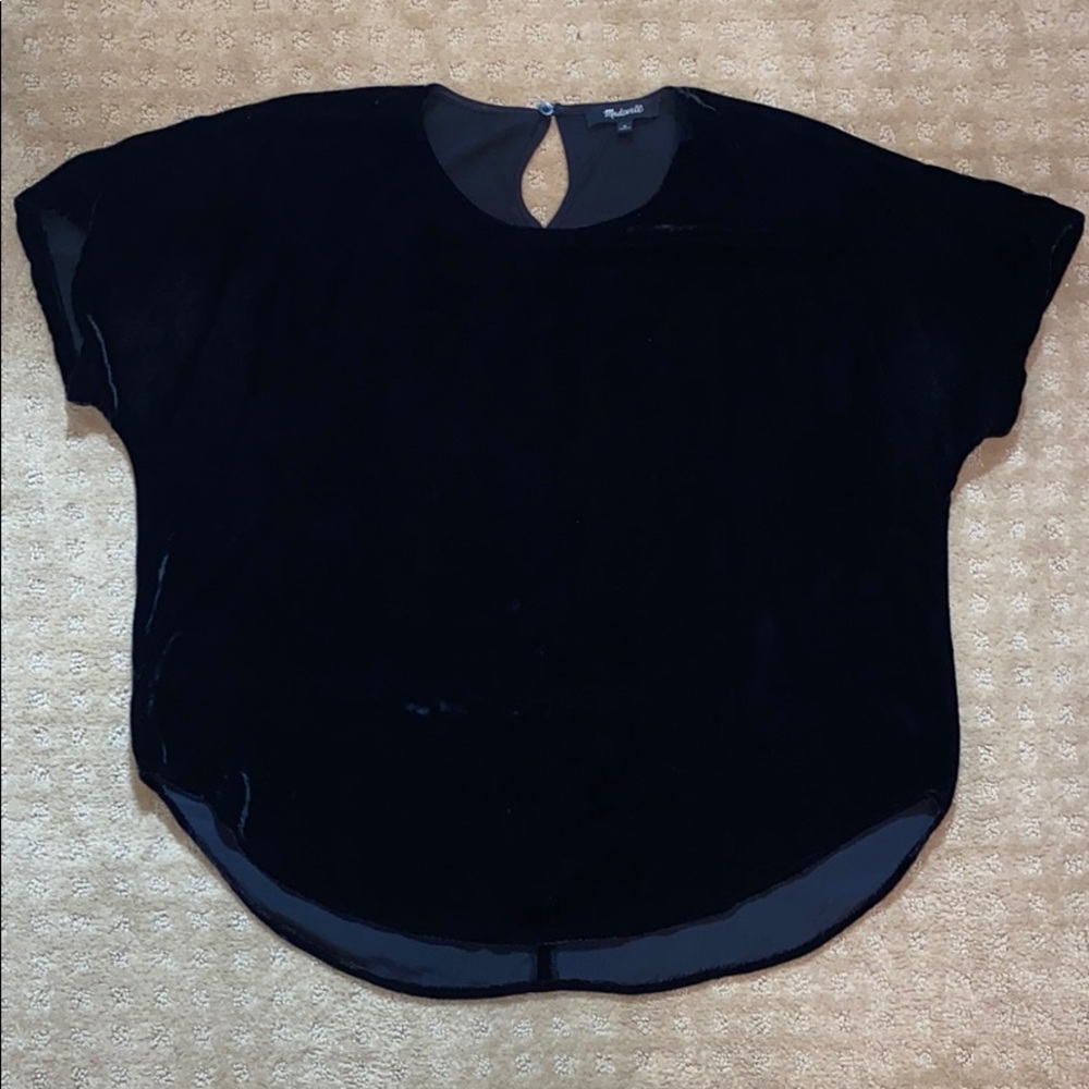 Madewell Velvet Top